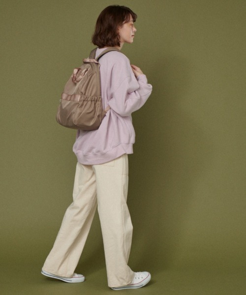idem(イデム)の「idem anytime rucksack/ナイロンデイリーリュック(バックパック/リュック・レディース・ブラック/ベージュ・FREE)」の18枚目の写真
