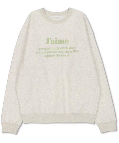 SPINNS（スピンズ）の「フロントロゴ刺繍デザイン 裏起毛スウェット（スウェット・レディース・ブラック/グレイッシュブルー/チャコール/オートミール・ONESIZE）」の19枚目の写真