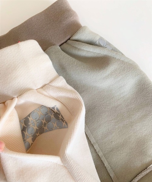 Q（キュー）の「リブ裏毛スカート（スカート・レディース・オリーブ/アイボリー・MEDIUM）」の9枚目の写真