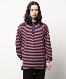 ONLY NY | 【W】【IW】【ONLY NY】STRIPE PREMIUM KNIT RUGBY    ﾗｶﾞｰｼｬﾂ ﾒﾝｽﾞ ﾎﾞｰﾀﾞｰ(シャツ/ブラウス)