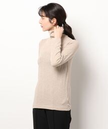 Samansa Mos2 | ベア天竺無地タートルネックカットソー(Tシャツ/カットソー)