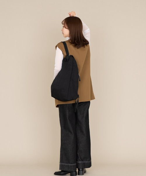 NEUNA（ヌナ）の「【セットアップ対応】ノーカラージレセットアップジャケット（ベスト・レディース・ブラック/チャコールグレー/マスタード・FREE）」の19枚目の写真