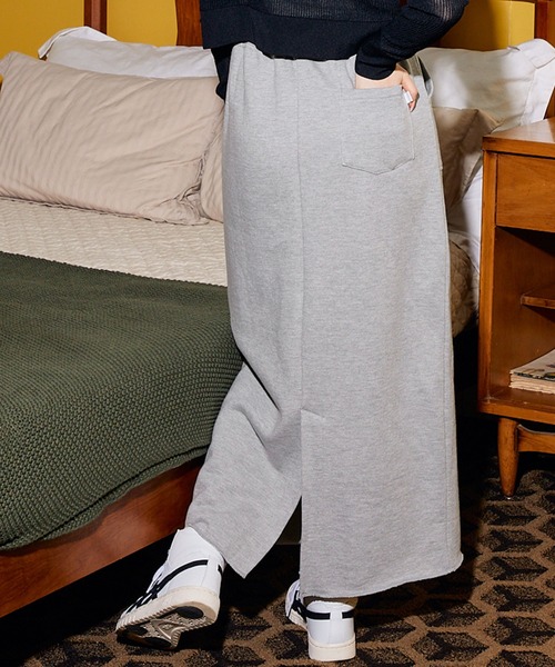 CONVERSE/コンバース 裏毛バックスリットベンツタイトスカート MONO