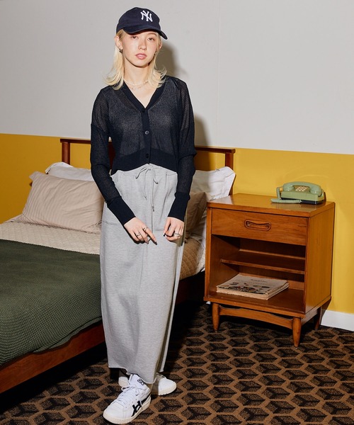 CONVERSE/コンバース 裏毛バックスリットベンツタイトスカート MONO