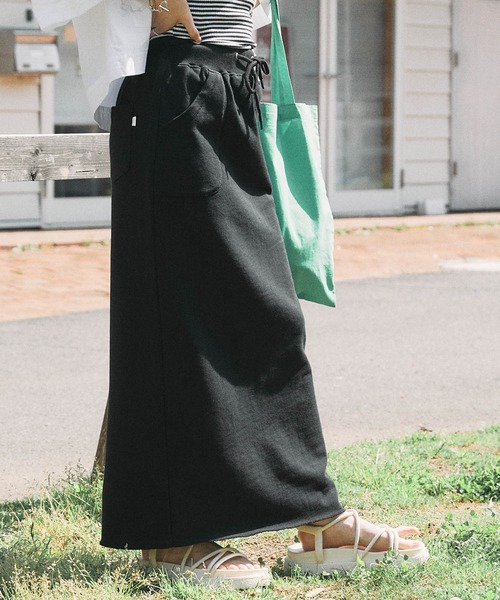 スカート k@ CONVERSE/コンバース 裏毛バックスリットベンツタイトスカート