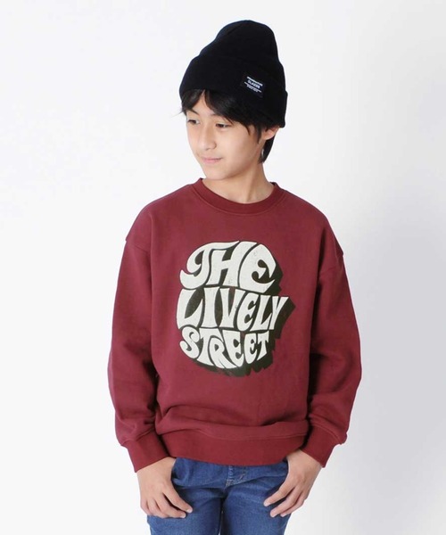 GLAZOS(グラソス)の「裏起毛・ドロップショルダーグラフィカルロゴトレーナー(スウェット・キッズ・ホワイト/ブラック/エンジ/グレー/イエロー/グリーン・130cm/140cm/150cm/160cm/170cm)」の6枚目の写真