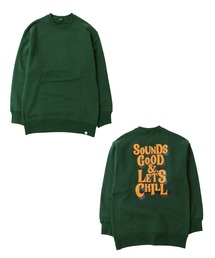 GLAZOS | 裏起毛・ドロップショルダーグラフィカルロゴトレーナー(スウェット)