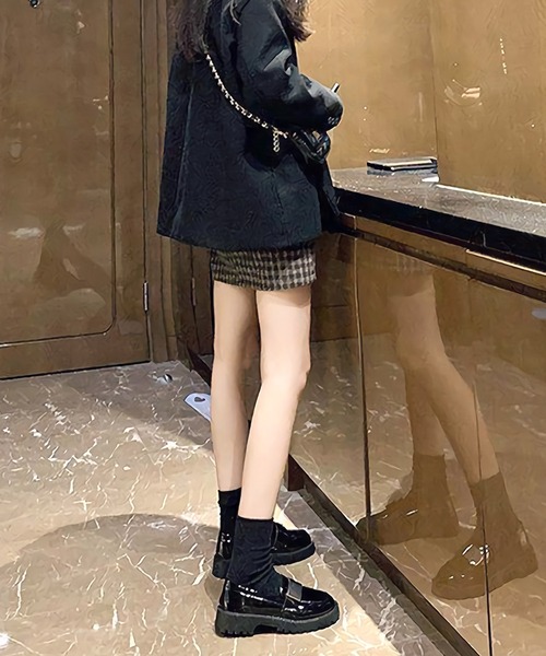 Dita(ディータ)の「スクエアバックルベルトベーシックローファー(ローファー・レディース・ブラック系2/ブラック系1・39/38/37/36/35)」の7枚目の写真