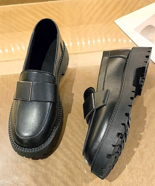 Dita(ディータ)の「スクエアバックルベルトベーシックローファー(ローファー・レディース・ブラック系2/ブラック系1・39/38/37/36/35)」の9枚目の写真