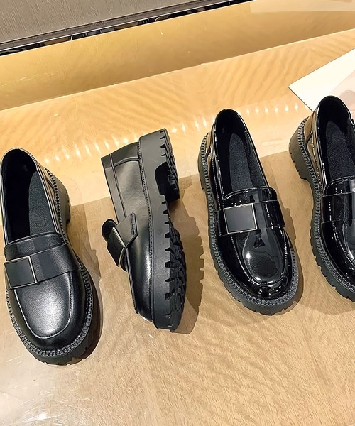 Dita(ディータ)の「スクエアバックルベルトベーシックローファー(ローファー・レディース・ブラック系2/ブラック系1・39/38/37/36/35)」の11枚目の写真