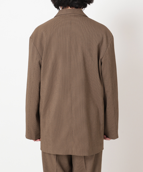 JOURNAL STANDARD relume(ジャーナルスタンダード レリューム)の「オーバーサイズ ガンクラブチェック ジャケット(テーラードジャケット・メンズ・ベージュ/ブラウン・MEDIUM/LARGE)」の19枚目の写真
