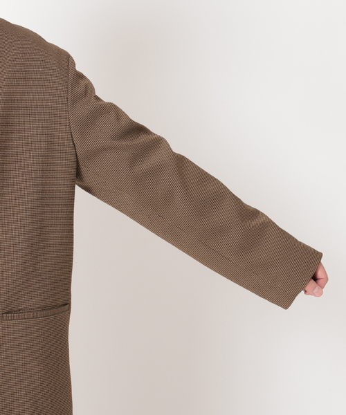 JOURNAL STANDARD relume(ジャーナルスタンダード レリューム)の「オーバーサイズ ガンクラブチェック ジャケット(テーラードジャケット・メンズ・ベージュ/ブラウン・MEDIUM/LARGE)」の22枚目の写真