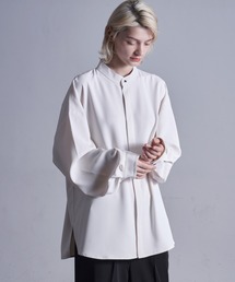 Loose/ルース | ドレープトロミ 比翼バンドカラーシャツ(シャツ/ブラウス)