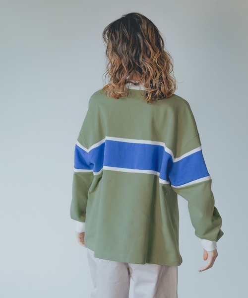 PBLIM（ページボーイリム）の「【PAGEBOYLIM】ラガースウェット（スウェット・レディース・グリーン/ピンク・LARGE/MEDIUM）」の11枚目の写真