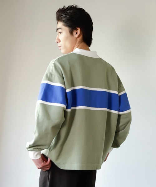 PBLIM（ページボーイリム）の「【PAGEBOYLIM】ラガースウェット（スウェット・レディース・グリーン/ピンク・LARGE/MEDIUM）」の16枚目の写真