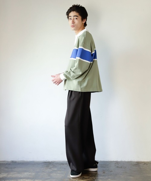 PBLIM（ページボーイリム）の「【PAGEBOYLIM】ラガースウェット（スウェット・レディース・グリーン/ピンク・LARGE/MEDIUM）」の18枚目の写真
