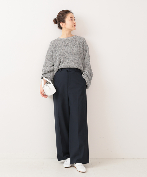 【新品タグ付き】IENA イエナ ドットストレッチパンツ セール】PEストレッチサージベルテッドパンツ◇（その他パンツ