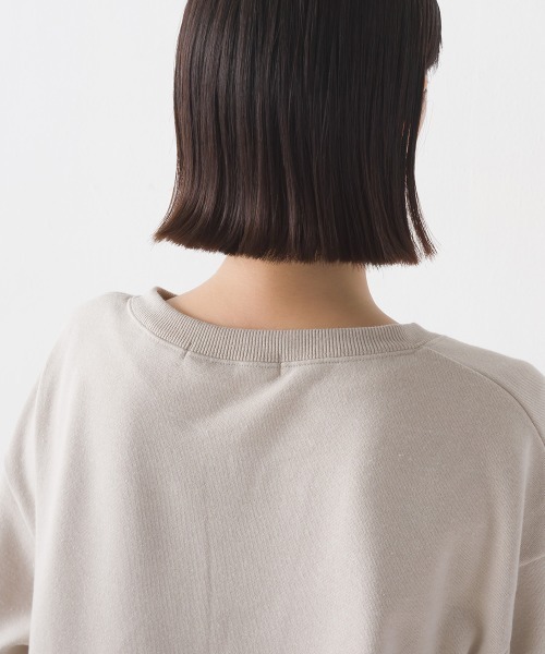 OMNES（オムネス）の「裏毛深Vネックオーバーサイズチュニックアンサンブル（アンサンブル・レディース・ブラック/ベージュ/ミント/グレイッシュベージュ・FREE）」の15枚目の写真