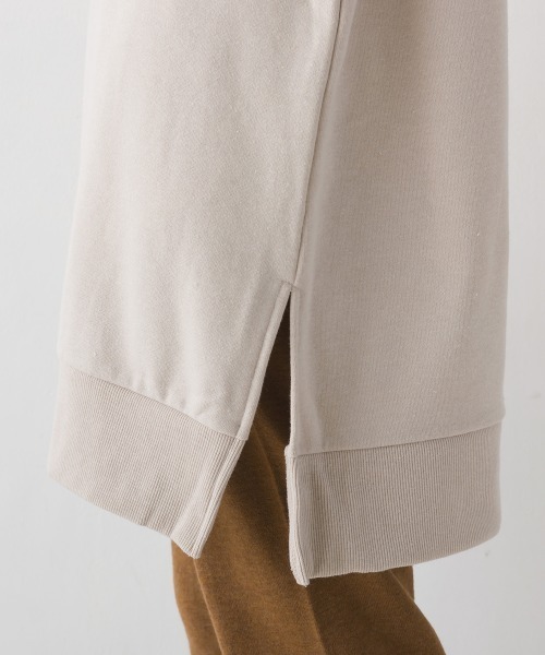 OMNES（オムネス）の「裏毛深Vネックオーバーサイズチュニックアンサンブル（アンサンブル・レディース・ブラック/ベージュ/ミント/グレイッシュベージュ・FREE）」の12枚目の写真