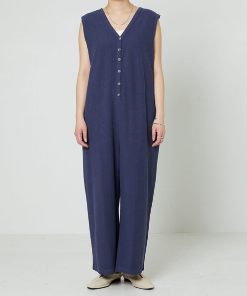 FREAK'S STORE（フリークスストア）の「▽【WEB限定】裏毛イージーオールインワン（つなぎ/オールインワン・レディース・ブラック/パープル/ネイビー/グリーン・SMALL/MEDIUM）」の16枚目の写真