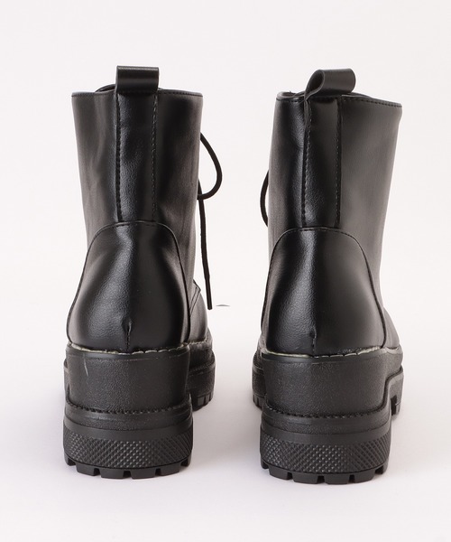Lace Ladies（レースレディース）の「厚底 レースアップ ショートブーツ（ブーツ・レディース・ブラック・23.5/24.5/24/22.5/25/23）」の19枚目の写真