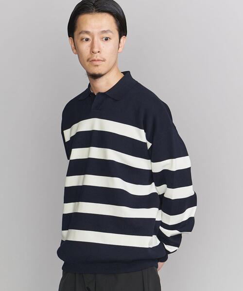 BEAUTY&YOUTH UNITED ARROWS(ビューティーアンドユースユナイテッドアローズ)の「BY ミラノリブ ナバル スキッパー ニット ‐ウォッシャブル‐(ニット/セーター・メンズ・ホワイト/ブラック/ネイビー/オリーブ・S/M/XL/L)」の17枚目の写真