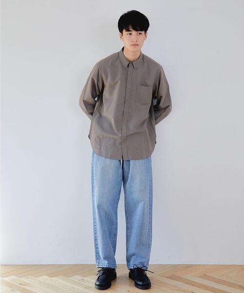 green label relaxing（グリーンレーベルリラクシング）の「シグネチャーデニム バギー ジーンズ（デニムパンツ・メンズ・ブラック/ライトブルー・L/S/M/XL）」の18枚目の写真