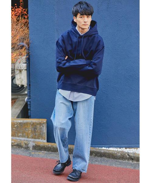 green label relaxing（グリーンレーベルリラクシング）の「シグネチャーデニム バギー ジーンズ（デニムパンツ・メンズ・ブラック/ライトブルー・L/S/M/XL）」の15枚目の写真