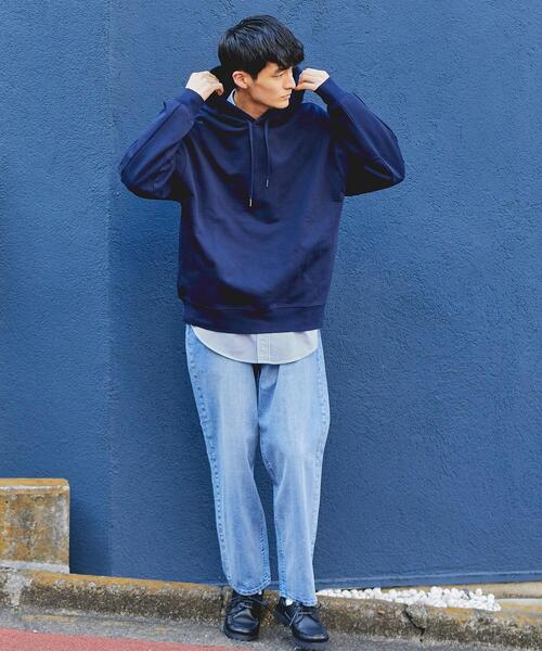 green label relaxing（グリーンレーベルリラクシング）の「シグネチャーデニム バギー ジーンズ（デニムパンツ・メンズ・ブラック/ライトブルー・L/S/M/XL）」の12枚目の写真