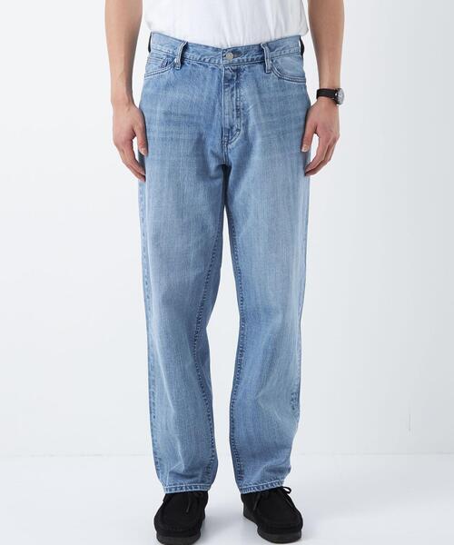 green label relaxing（グリーンレーベルリラクシング）の「シグネチャーデニム バギー ジーンズ（デニムパンツ・メンズ・ブラック/ライトブルー・L/S/M/XL）」の4枚目の写真