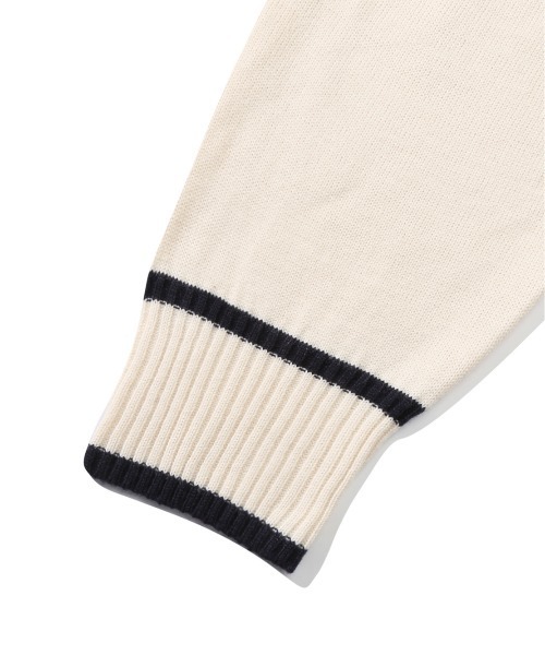 ROMANTIC CROWN(ロマンティッククラウン)の「【ROMANTIC CROWN】SPREAD COLLAR KNIT CARDIGAN / ロマンティッククラウン スプレッド カラー ニット カーディガン(カーディガン/ボレロ・メンズ・オートミール/ネイビー・LARGE/MEDIUM/SMALL)」の14枚目の写真