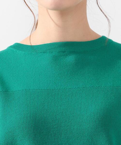 DRESKIP（ドレスキップ）の「◆ガンガン洗える！USAコットン畦編みニット（ニット/セーター・レディース・ベージュ系その他2/オフホワイト/グリーン/ネイビー系2/ピンク系/ブラック系2・04/02/03）」の10枚目の写真