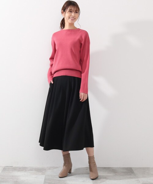 DRESKIP（ドレスキップ）の「◆ガンガン洗える！USAコットン畦編みニット（ニット/セーター・レディース・ベージュ系その他2/オフホワイト/グリーン/ネイビー系2/ピンク系/ブラック系2・04/02/03）」の15枚目の写真