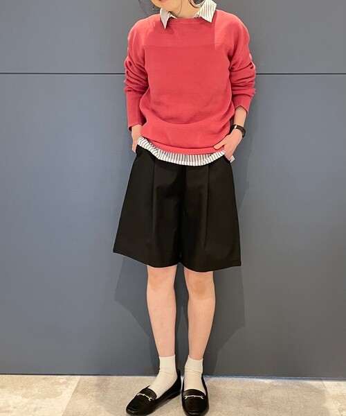 DRESKIP（ドレスキップ）の「◆ガンガン洗える！USAコットン畦編みニット（ニット/セーター・レディース・ベージュ系その他2/オフホワイト/グリーン/ネイビー系2/ピンク系/ブラック系2・04/02/03）」の18枚目の写真