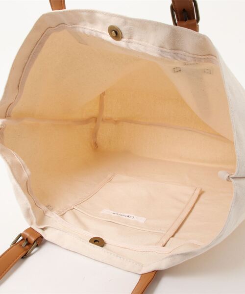 Lugnoncure（ルノンキュール）の「キャンバストートバッグ（トートバッグ・レディース・ブラック/ブラウン・ﾌﾘ-）」の5枚目の写真