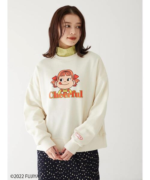 Green Parks(グリーンパークス)の「Peko Poko プリントスウェット(Tシャツ/カットソー・レディース・ライトベージュ/チャコールグレー・FREE)」の12枚目の写真