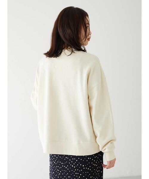 Green Parks(グリーンパークス)の「Peko Poko プリントスウェット(Tシャツ/カットソー・レディース・ライトベージュ/チャコールグレー・FREE)」の3枚目の写真