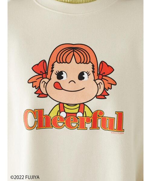 Green Parks(グリーンパークス)の「Peko Poko プリントスウェット(Tシャツ/カットソー・レディース・ライトベージュ/チャコールグレー・FREE)」の21枚目の写真