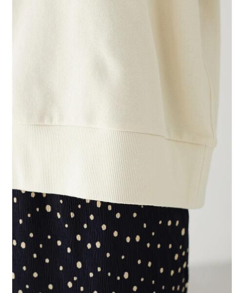 Green Parks(グリーンパークス)の「Peko Poko プリントスウェット(Tシャツ/カットソー・レディース・ライトベージュ/チャコールグレー・FREE)」の10枚目の写真