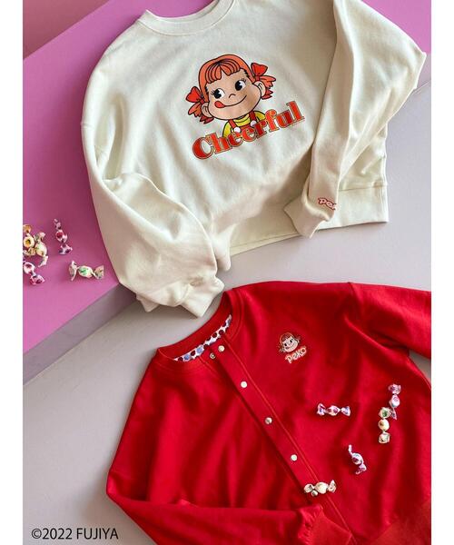 Green Parks(グリーンパークス)の「Peko Poko プリントスウェット(Tシャツ/カットソー・レディース・ライトベージュ/チャコールグレー・FREE)」の15枚目の写真