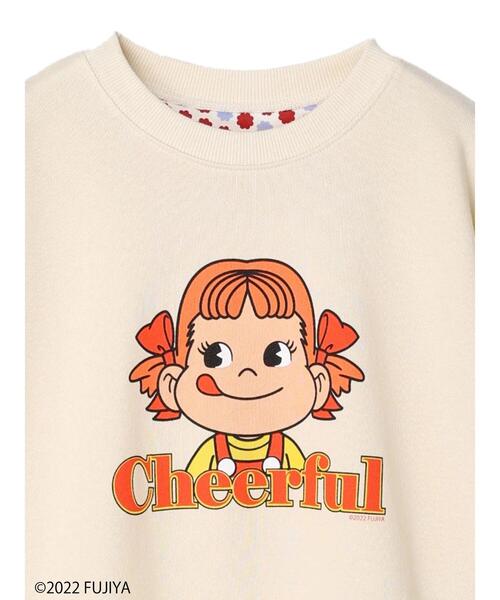 Green Parks(グリーンパークス)の「Peko Poko プリントスウェット(Tシャツ/カットソー・レディース・ライトベージュ/チャコールグレー・FREE)」の19枚目の写真