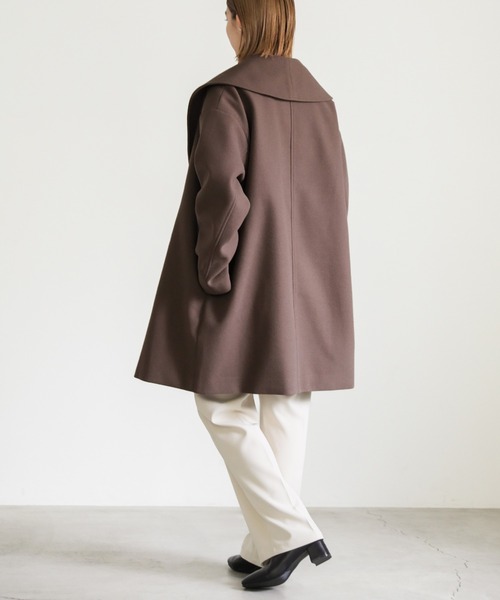 美品✳︎アンタイトル メルトンビッグカラーショートコート ショールカラー 近年 URBAN RESEARCH DOORS（アーバンリサーチドアーズ）の「ショールカラー