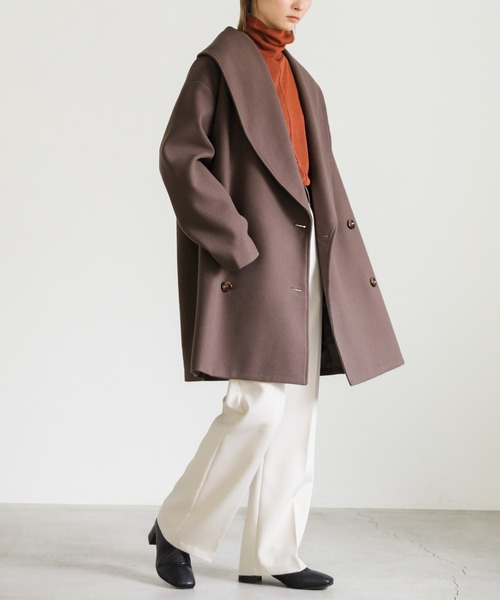 ショールカラーミドルコート（その他アウター）｜select MOCA