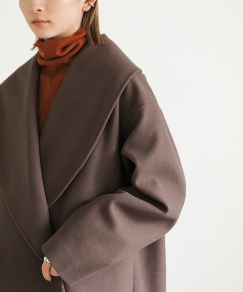 ショールカラーミドルコート（その他アウター）｜select MOCA