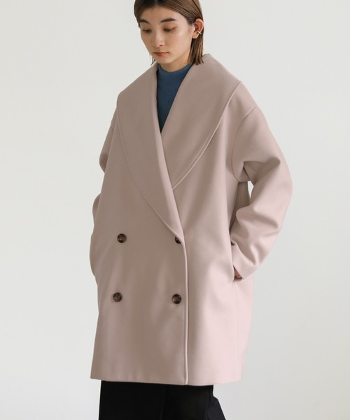 select MOCA（セレクトモカ）の「ショールカラーミドルコート（その他アウター・レディース・ブラック/アイボリー/モカ・FREE）」の18枚目の写真