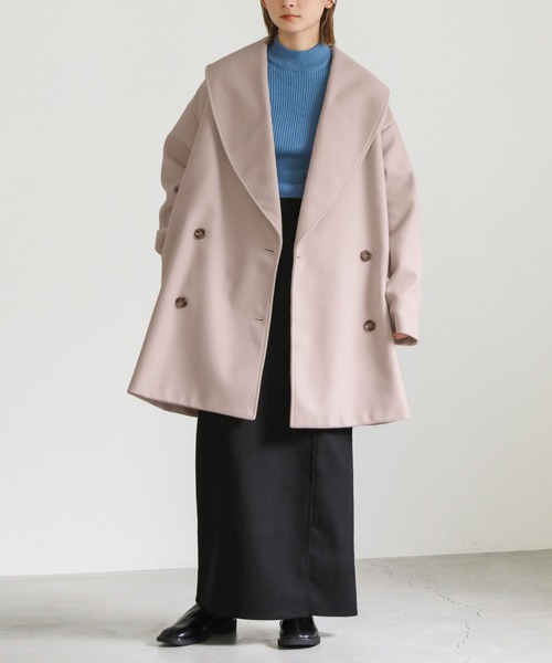 ショールカラーミドルコート（その他アウター）｜select MOCA