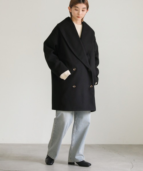 ショールカラーミドルコート（その他アウター）｜select MOCA