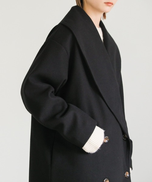 ショールカラーミドルコート（その他アウター）｜select MOCA