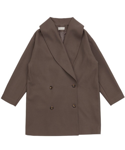 ショールカラーミドルコート（その他アウター）｜select MOCA