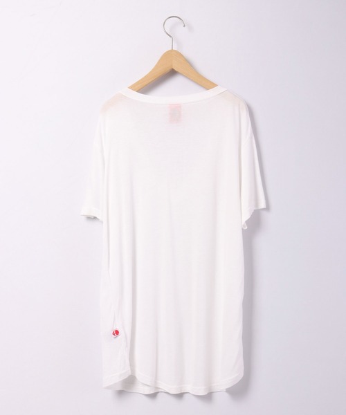 ByTheR（バイザアール）の「BYTHER 韓国ブランド 切替Vネック半袖Tシャツ（Tシャツ/カットソー・メンズ・ホワイト/ブラック・FREE）」の3枚目の写真